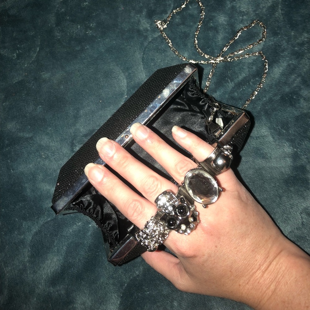 Skull knuckle clutch/crossbody